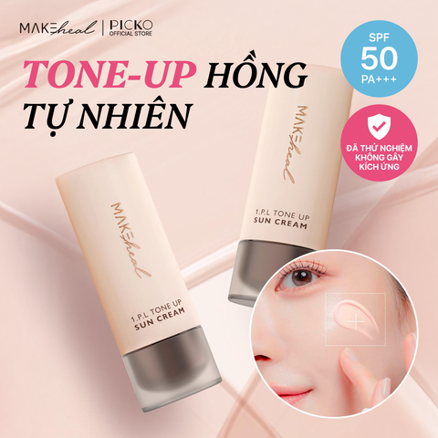 Kem chống nắng nâng tone MakeHeal 1.P.L Tone up Suncream 40g