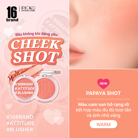 Phấn má hồng Sixteen​ B​rand 1​6 Cheek Shot