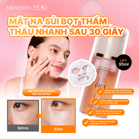 Mặt nạ không cần rửa lại Menokin 30 Seconds Quick Bubble Mask