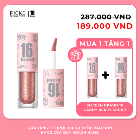 [Mua 1 Tặng 1] Nhũ mắt Sixteen Brand 16 Candy Rock Sugar Party 3.3g