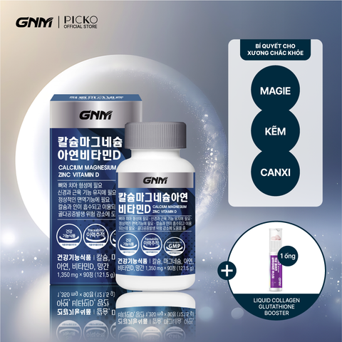 Hỗ trợ xương chắc khỏe GNM Calcium Magnesium Zinc Vitamin D hộp 90 viên