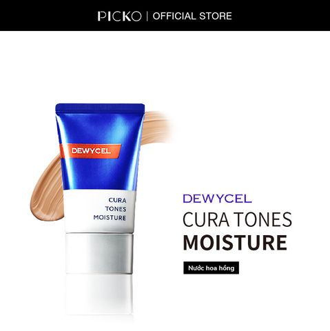 Kem dưỡng che khuyết điểm nâng tông da Dewycel Cura Tones Moisture