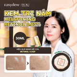Tinh Chất Dưỡng Trắng, Cải Thiện Nếp Nhăn Easydew DW-EGF Retinol 0.03% Melatoning Cream (Basic) 30ML