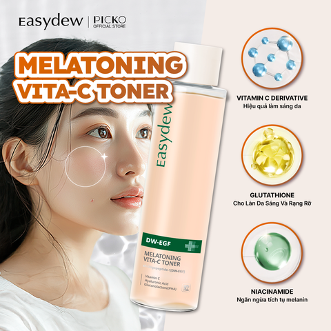 Nước Hoa Hồng Easydew VitaminC Melatoning DW-EGF MELATONING VITA-C TONER 150ml