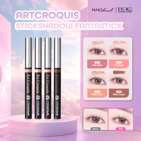 Kẻ bọng mắt và bắt sáng MakeHeal EYECROWN ArtCroquis StickShadow FANTASTICK 0,5g