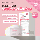 Combo 2 Hộp Toner pad Freemay Pink Aqua Pore Tightening Pad, 70 Miếng * 2 hộp