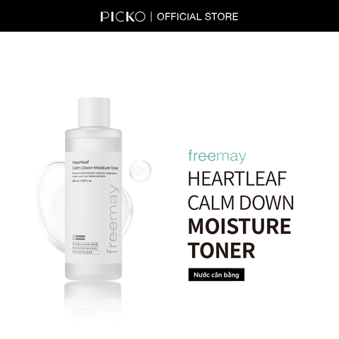 Nước hoa hồng thuần chay Freemay Heartleaf Calm Down Moisture Toner dưỡng ẩm làm dịu da 350ml