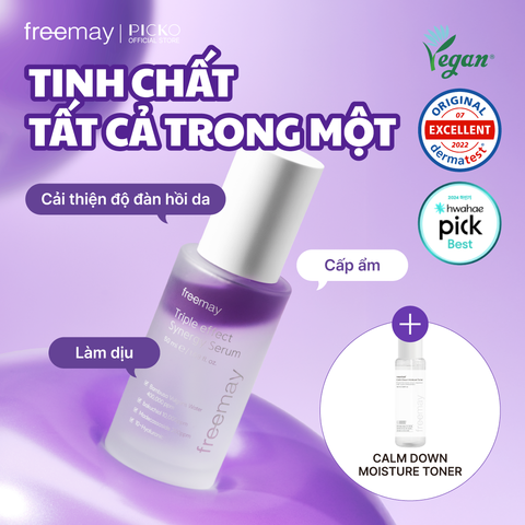 Tinh chất thu nhỏ lỗ chân lông Freemay Triple Effect Synergy Serum 50ml