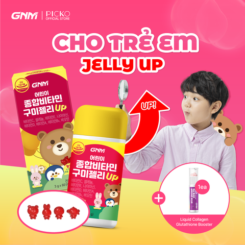 Kẹo nhai bổ sung vitamin và khoáng chất cho trẻ em GNM KIDS Multivitamin Gummy (strawberry flavor) - VỊ DÂU hộp 60 viên