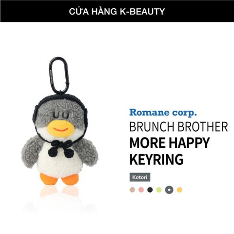 Móc khóa Brunch Brother More Happy Keyring – Móc khóa dễ thương mang phong cách vui tươi