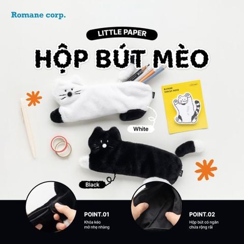 Hộp Bút BRUNCH BROTHER LITTLE PAPER KITTY  Người Bạn Đáng Yêu Cho Bé