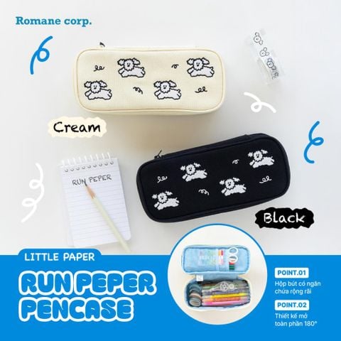 Hộp bút vải Brunch Brother Run Peper Pencase – Đáng yêu, tiện dụng