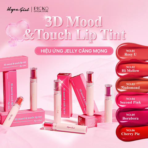 [Hope Girl] Son Tint 3D Mood & Touch Lip Tint 6 loại