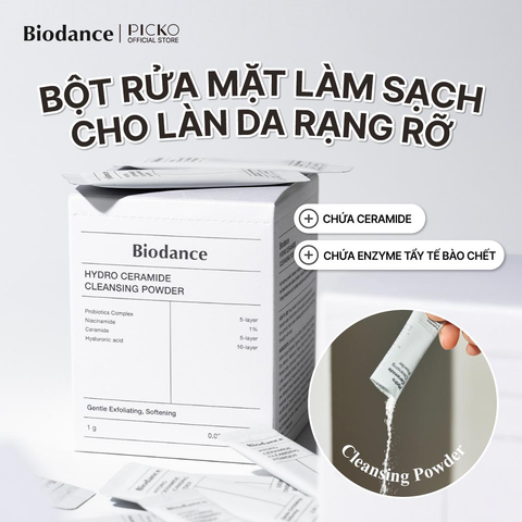 Rửa mặt dạng bột Biodance Hydro Ceramide Cleansing Powder