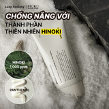 Kem chống nắng Lazy Society Hinoki Sunscreen SPF50+ PA+++