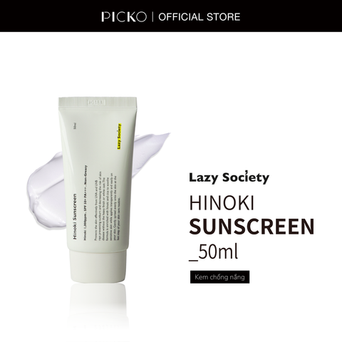 Kem chống nắng Lazy Society Hinoki Sunscreen SPF50+ PA+++