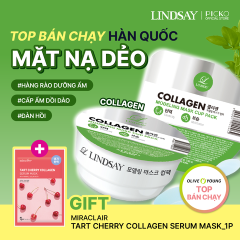 Mặt nạ cốc 1 lần dùng LINDSAY disposable modeling mask cup pack Collagen 28g mask cup pack 28g
