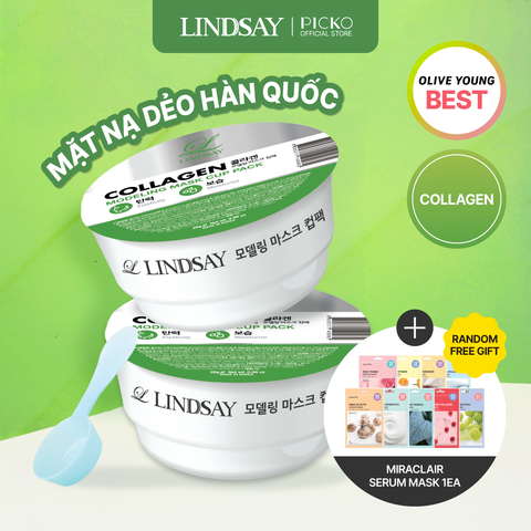 Mặt nạ cốc 1 lần dùng LINDSAY disposable modeling mask cup pack Collagen 28g mask cup pack 28g