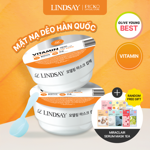 Mặt nạ cốc 1 lần dùng LINDSAY disposable modeling mask cup pack Vitamin 28g mask