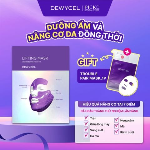Mặt nạ nâng cơ 7 điểm toàn gương măt Dewycel 7 Lifting Mask