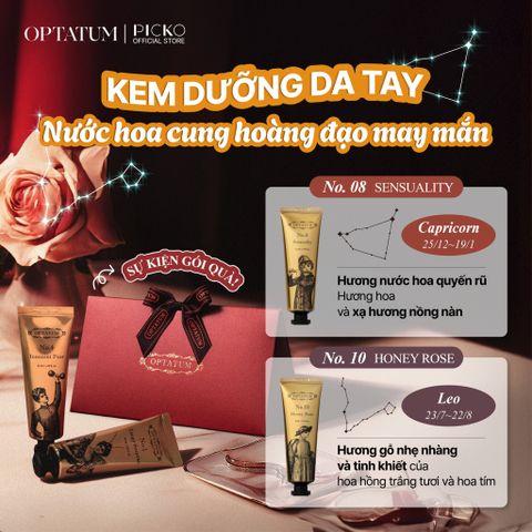 Set 2 Kem Dưỡng Da Tay Hương Nước Hoa Phiên Bản Giáng Sinh Optatum Perfume Hand Cream Duo Set