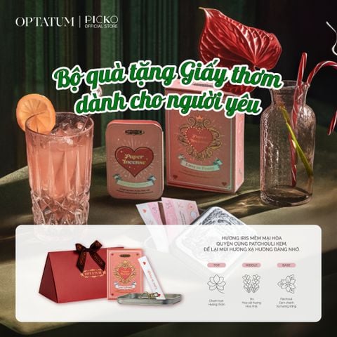 Optatum Bộ Quà Tặng Giấy Thơm Phiên Bản Giáng Sinh Optatum Paper Incense Lover's Gift