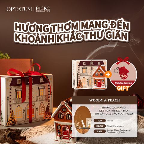 Optatum Set Quà Phiên Bản Giáng Sinh Optatum Paper Incense Cookie House