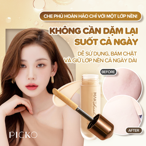 Kem nền lâu trôi, độ che phủ cao Makeheal 1.P.L Foundaiser Foudation