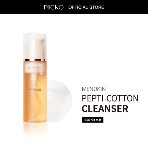 Sữa rửa mặt dạng bọt Menokin Pepti-Cotton Cleanser 200ml