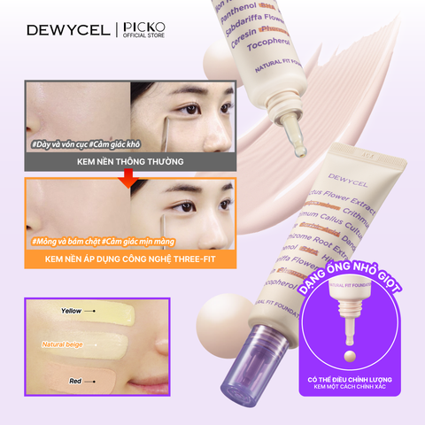 Kem nền Dewycel Natural Fit Foundation
