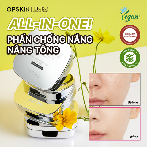 Phấn chống nắng Opskin Zacha Floral Complex Tone up Sun Pact