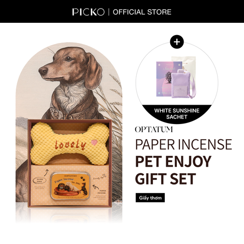Optatum Set Giấy Thơm Thú Cưng Vui Nhộn Optatum Paper Incense Pet Enjoy Gift Set