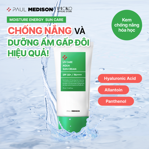[PAUL MEDISON] KEM CHỐNG NẮNG AQUA UV CARE 70ML
