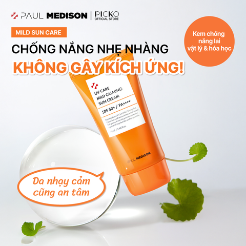 PAUL MEDISON KEM CHỐNG NẮNG MILD CALMING UV CARE 70ML