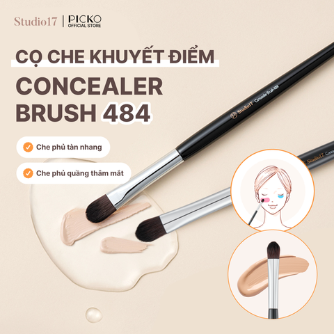 Cọ che khuyết điểm chuyên nghiệp STUDIO17 CONCEALER BRUSH 484