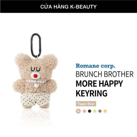 Móc khóa Brunch Brother More Happy Keyring – Móc khóa dễ thương mang phong cách vui tươi