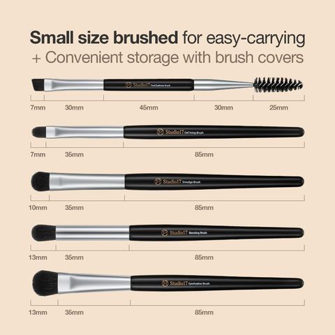 Bộ cọ trang điểm mắt STUDIO17 EYE MAKEUP BRUSH SET 5 món Hàn Quốc