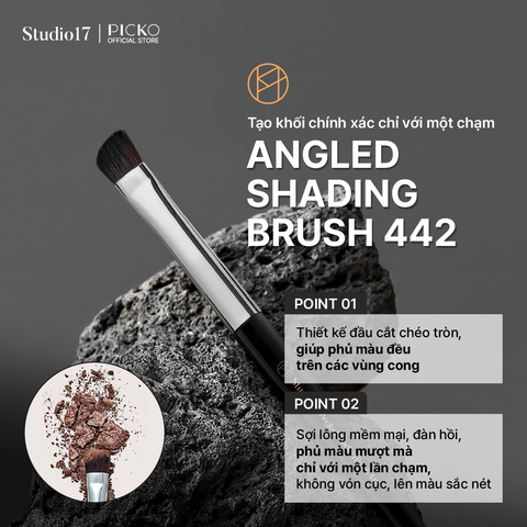 Cọ trang điểm mắt STUDIO17 ANGLED SHADING BRUSH 442