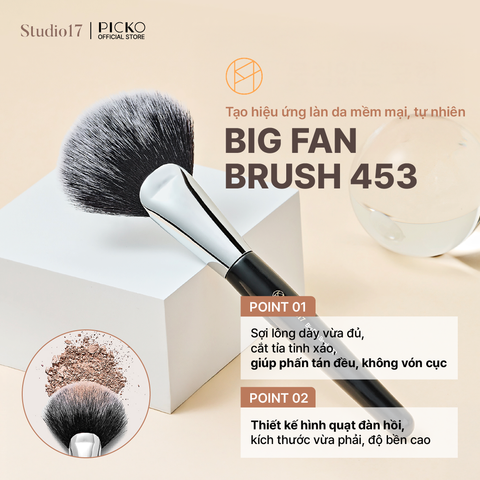 Cọ quạt lớn đa năng STUDIO17 BIG FAN BRUSH 453