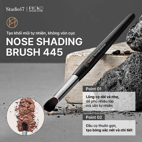Cọ trang điểm tạo khối mũi STUDIO17 NOSE SHADING BRUSH 445