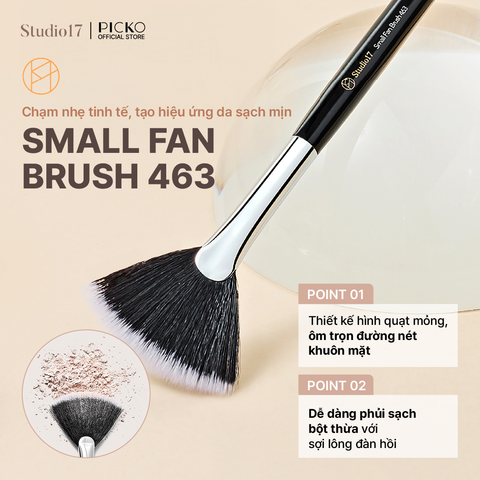 Cọ trang điểm tạo khối hình quạt STUDIO17 SMALL FAN BRUSH 463