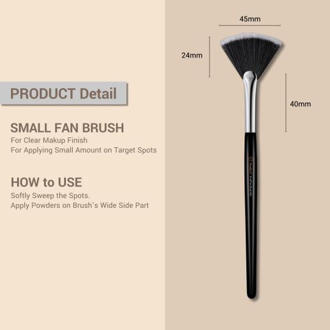 Cọ trang điểm tạo khối hình quạt STUDIO17 SMALL FAN BRUSH 463
