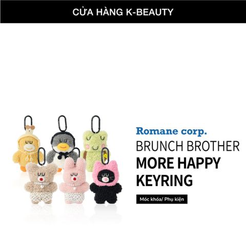 Móc khóa Brunch Brother More Happy Keyring – Móc khóa dễ thương mang phong cách vui tươi