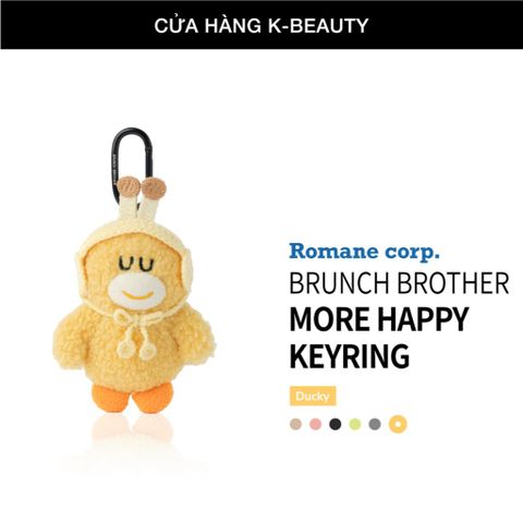Móc khóa Brunch Brother More Happy Keyring – Móc khóa dễ thương mang phong cách vui tươi