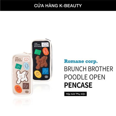 Hộp bút Brunch Brother Poodle Pencase – Đáng yêu và tiện lợi, phong cách mềm mại