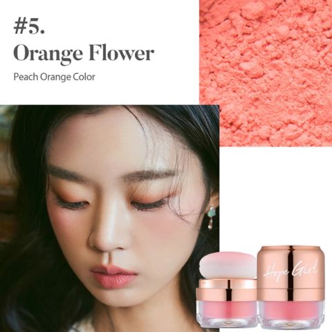 [Hope Girl] Phấn Má Hồng Dạng Bột 3D POWDER BLUSHER 5Gr