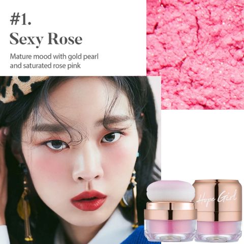 [Hope Girl] Phấn Má Hồng Dạng Bột 3D POWDER BLUSHER 5Gr
