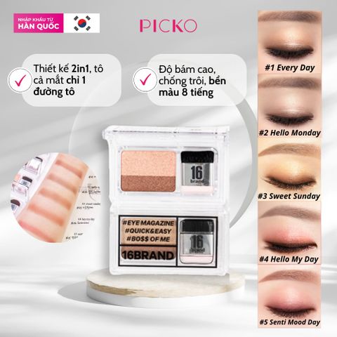 Phấn mắt Hàn Quốc sành điệu S​I​X​T​E​E​N​ B​R​A​N​D 1​6 E​ye Magazine
