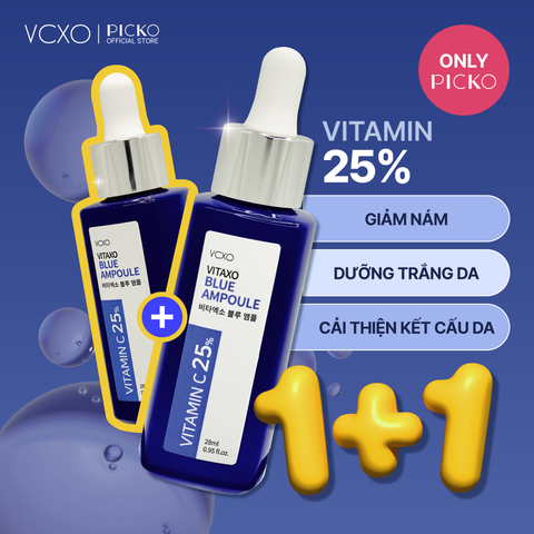 {MUA 1 TẶNG 1} Tinh chất dưỡng trắng da VCXO Vitaxo Blue Ampoule 28ml * 2EA