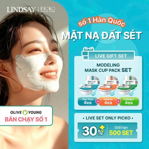 Combo mặt nạ cốc 1 lần dùng LINDSAY disposable modeling mask cup pack 28g